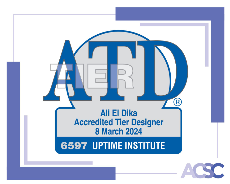 ACSC Team Member Earns "Accredited Tier Designer" Certification from Uptime Institute