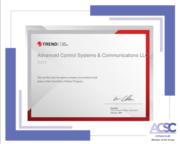 ACSC Achieves Gold Partner Status with TrendMicro